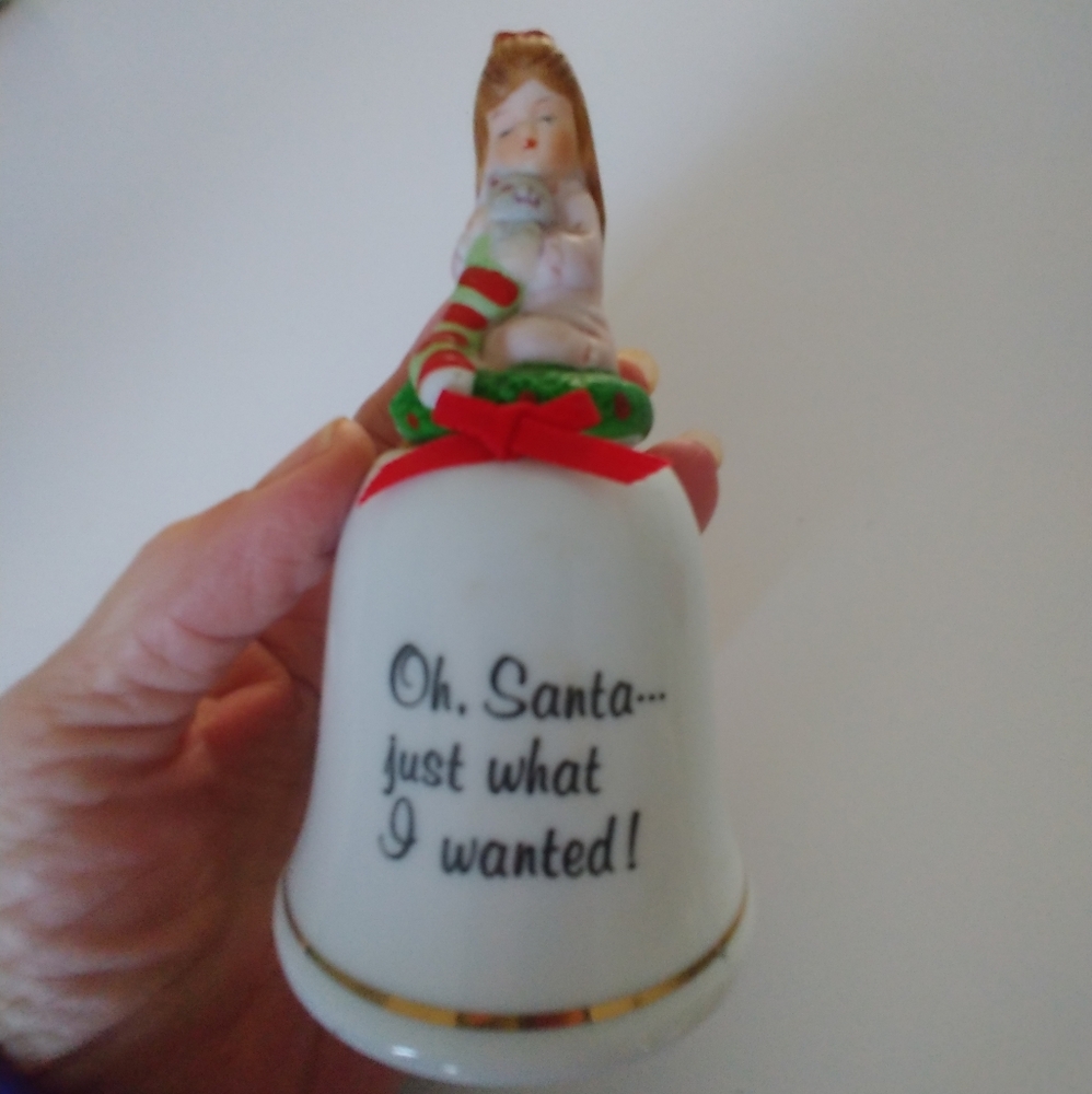 Precious Moments Christmas Bell with Child Figurine - Picture 1 of 8